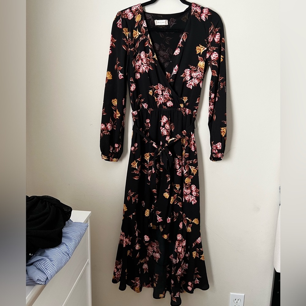 Altar’d State floral wrap dress size xs